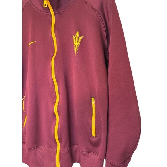 Arizona State Sun Devils Full Zip Track Jacket Youth XL Nike Dri-Fit - Picture 5 of 14